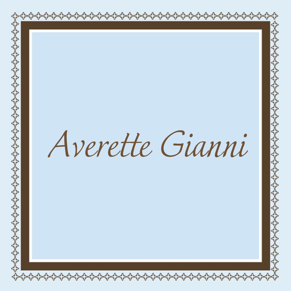 Elegant Blue Border Square Gift Sticker 