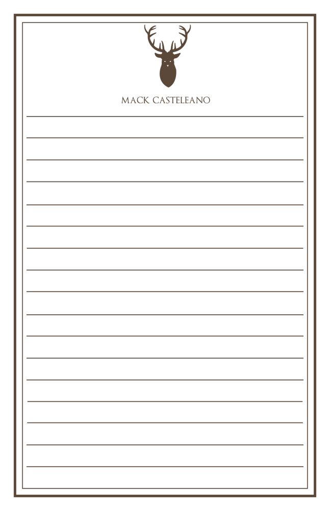 Deer Head Notepad