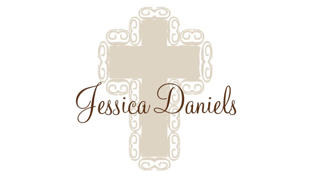 Beige Cross Enclosure Card