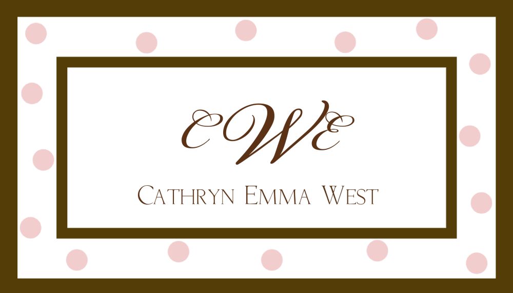 Pink dots enclosure card