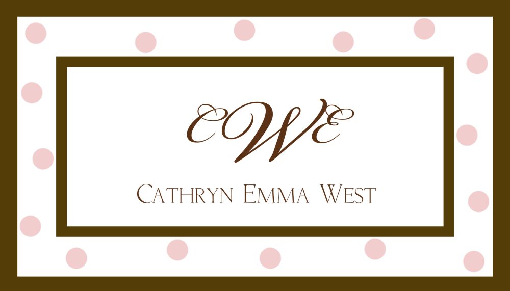 Pink dots gift sticker 
