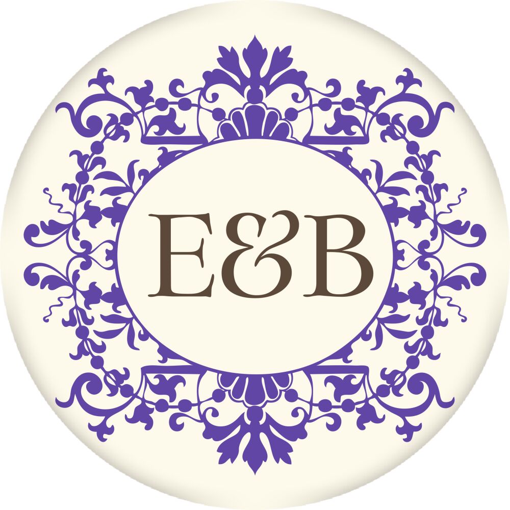 Graceful Purple Frame Gift Sticker
