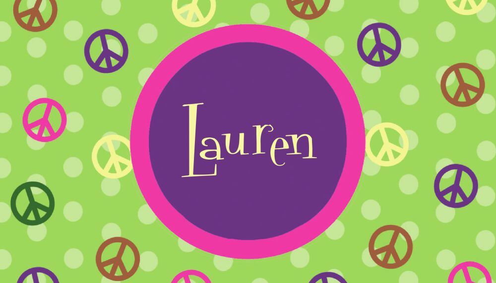 Peace sign gift sticker 