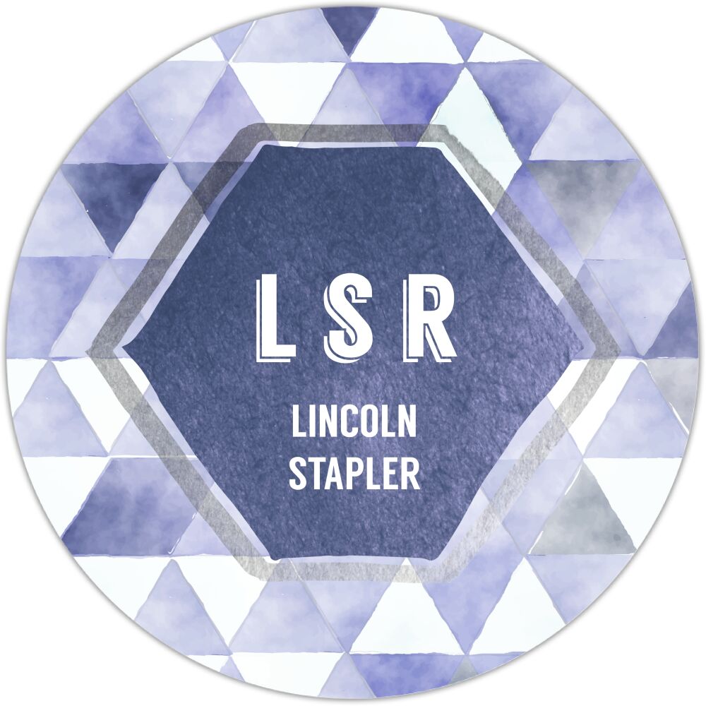 Shades Of Blue Watercolor Circle Gift Sticker