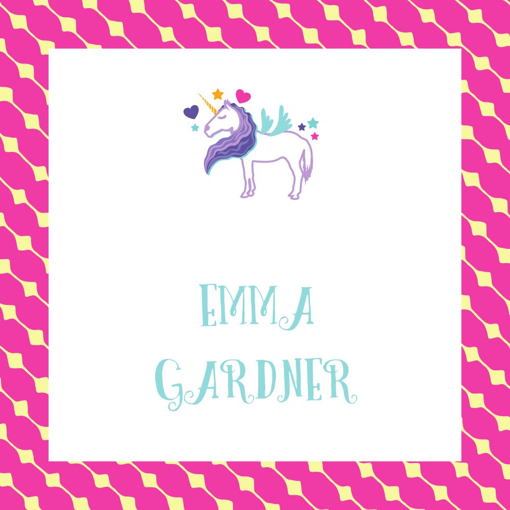 Unicorn Square Gift Sticker