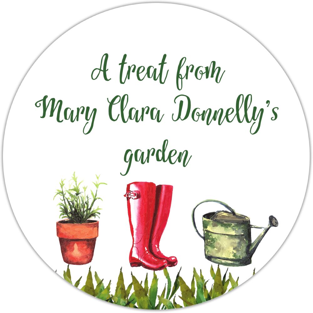 Gardening Circle Gift Sticker