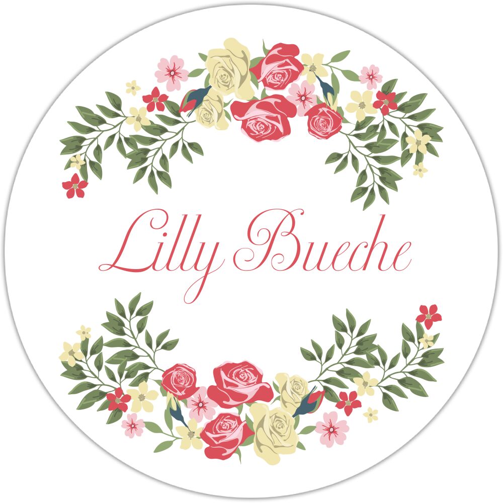 Floral Circle Gift Sticker