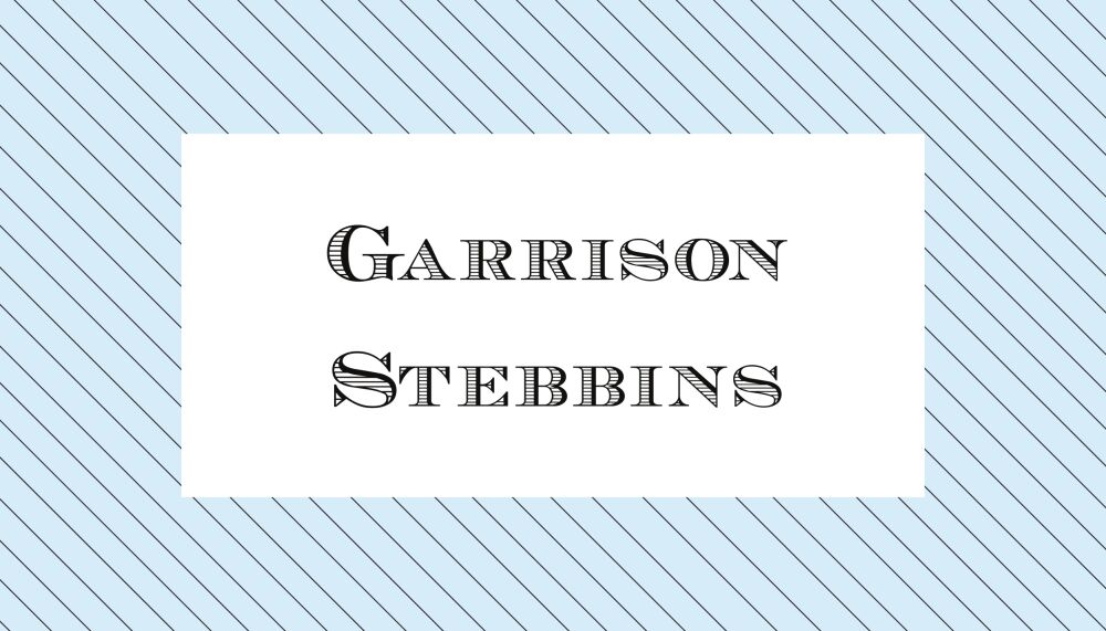 Blue And Micro Stripes Rect Gift Sticker