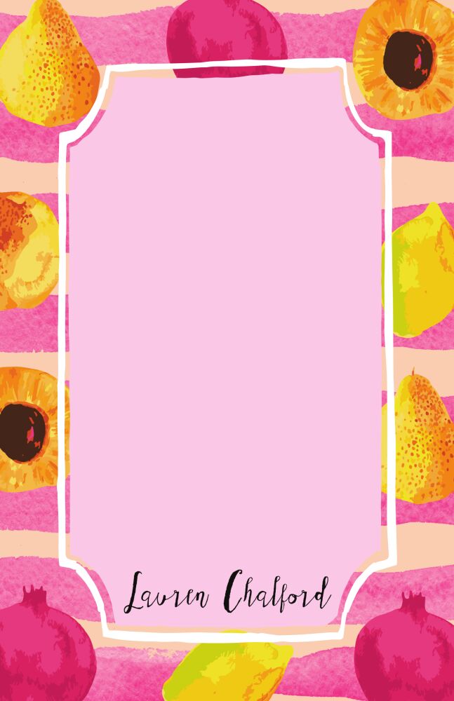 Watercolor Fruit Notepad