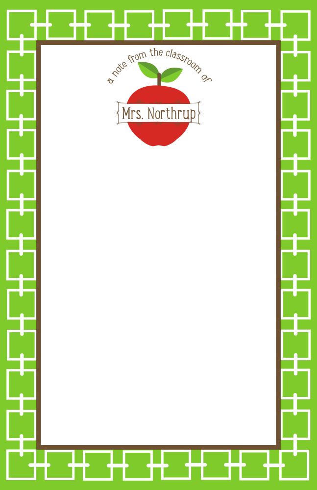 Classroom Apple Notepad