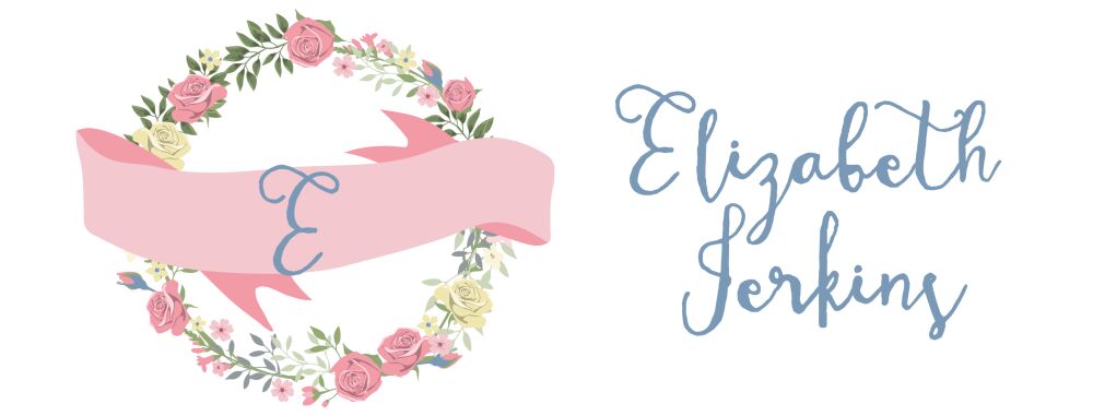 Floral Wreath And Banner Water-Resistant Label