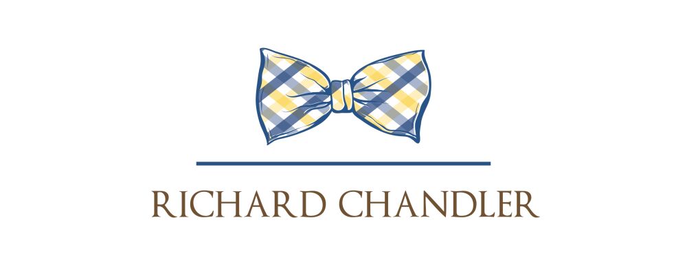 Plaid Bow Tie Water-Resistant Label