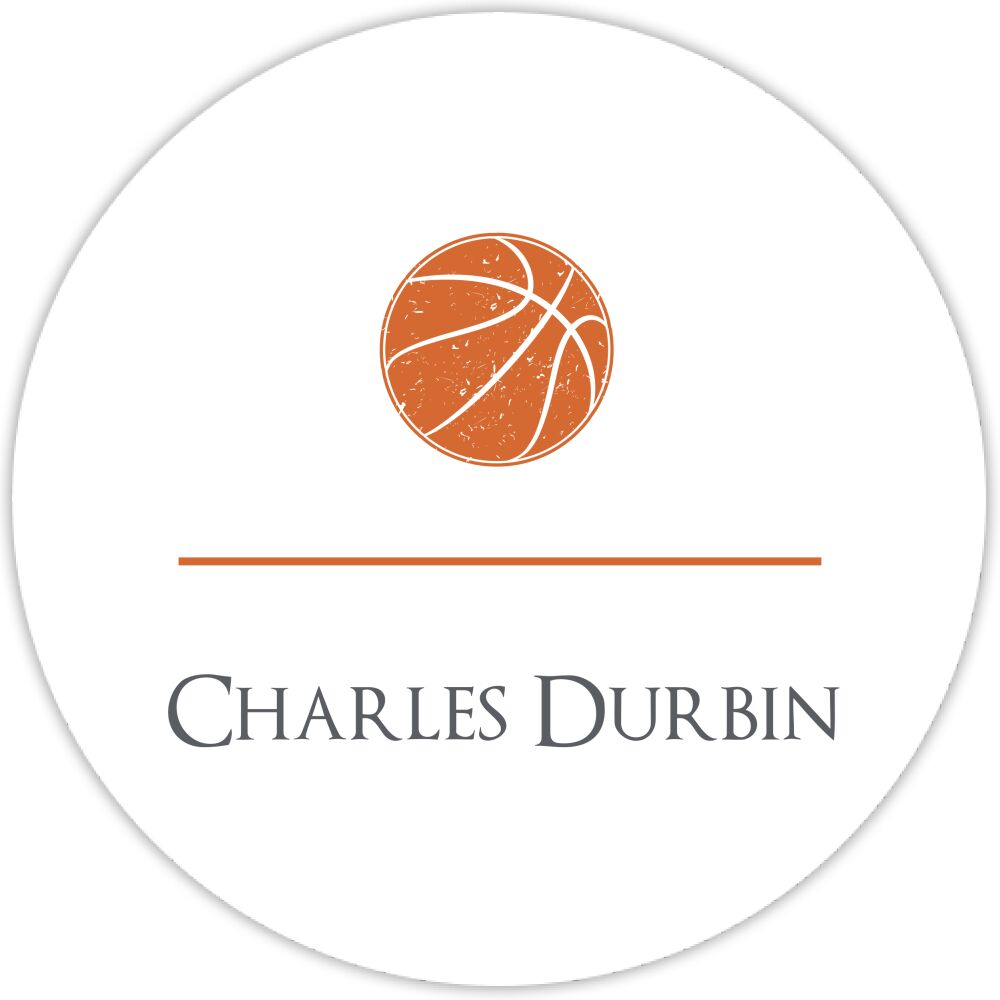 Basketball Water-Resistant Label