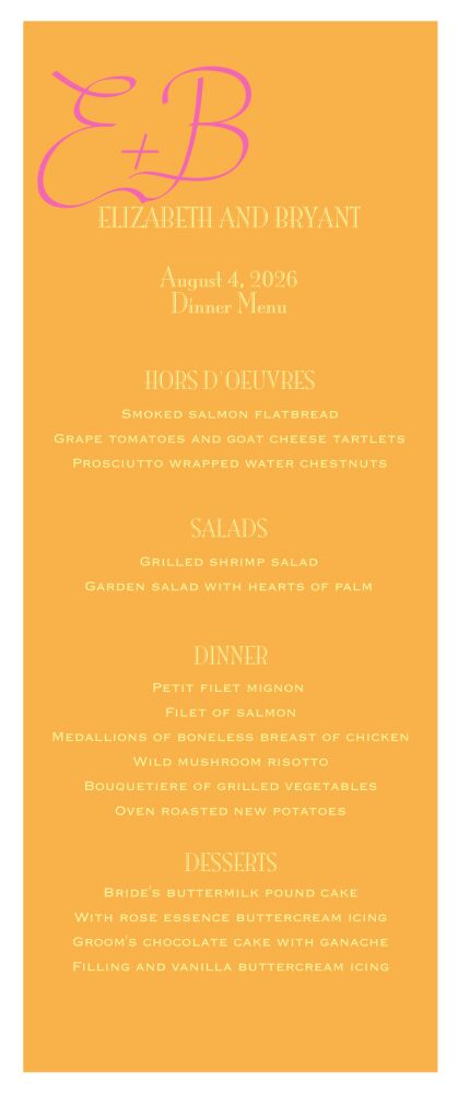 Peach Svelte Menu
