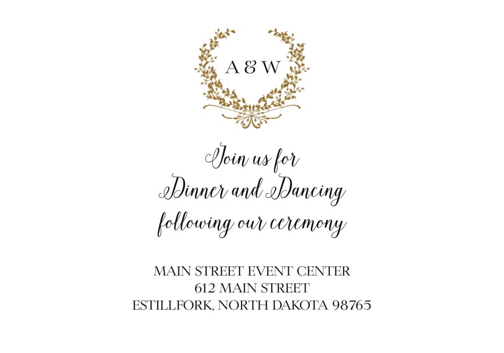 Gleaming Wreath Foil-Pressed Accessory Card