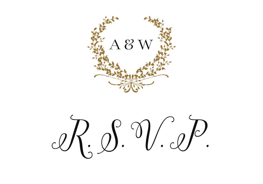 Gleaming Wreath Reply Postcard