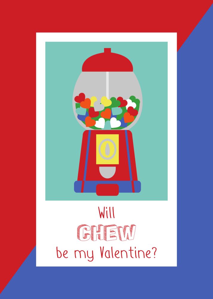 Gumball Valentine Card