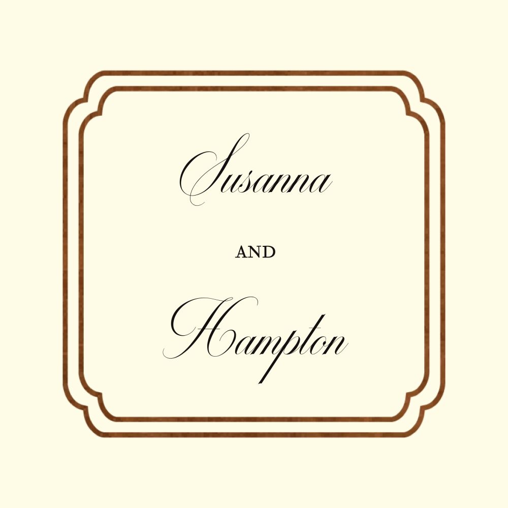 Shining Double Frame Gift Sticker