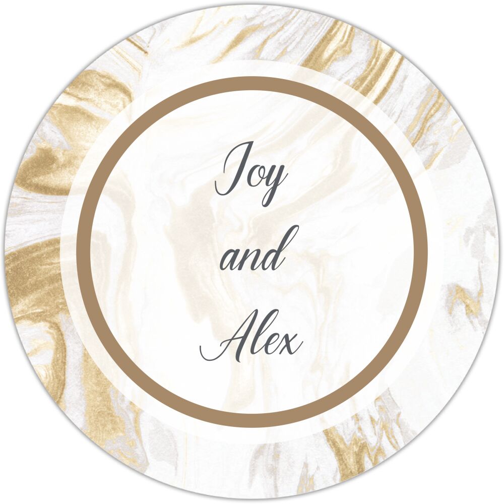 Lustrous Marble Gift Sticker