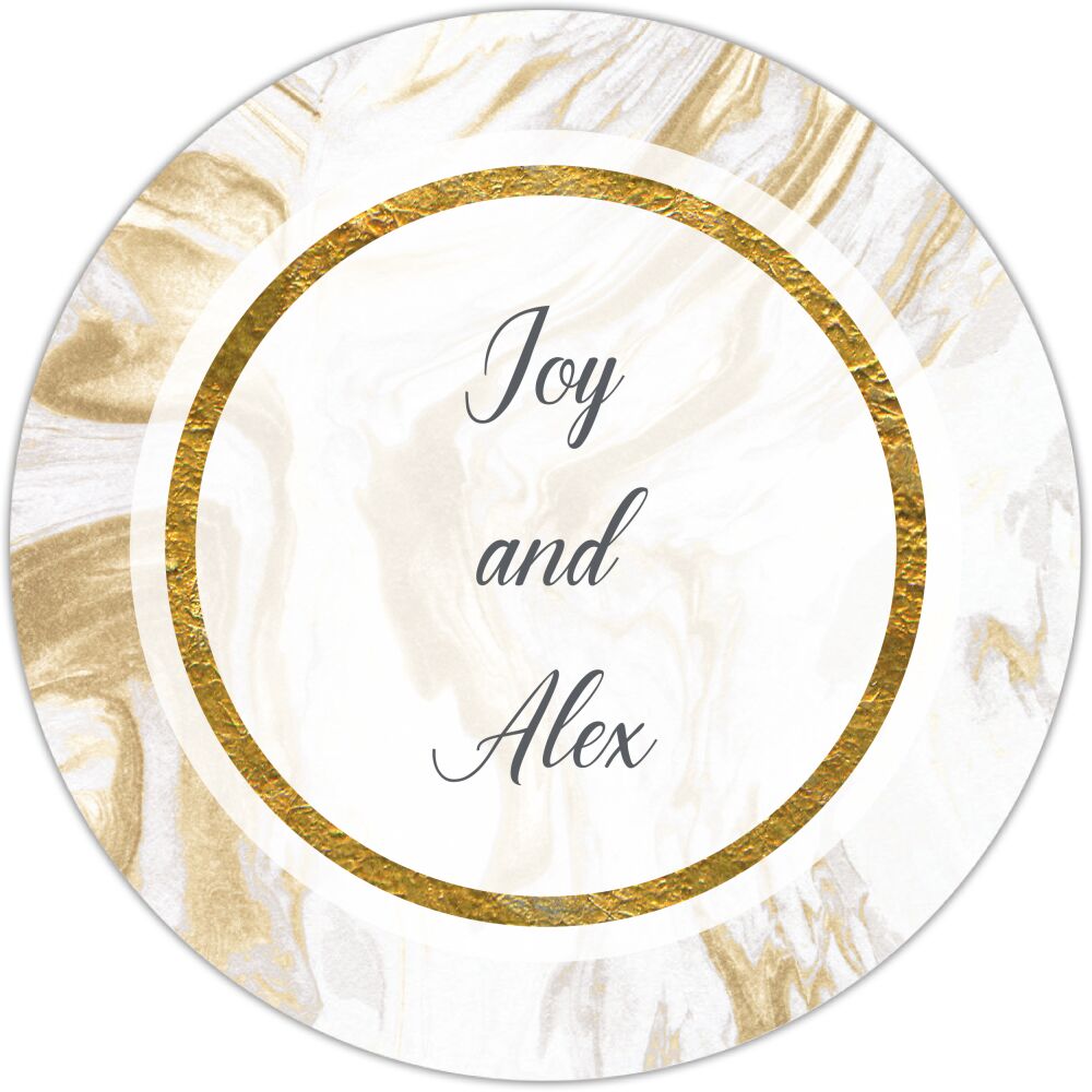 Marbled Elegance Gift Sticker