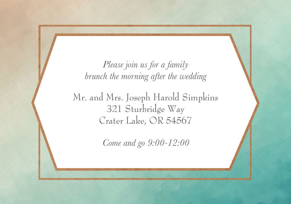 Metallic Ombre Foil-Pressed Accessory Card