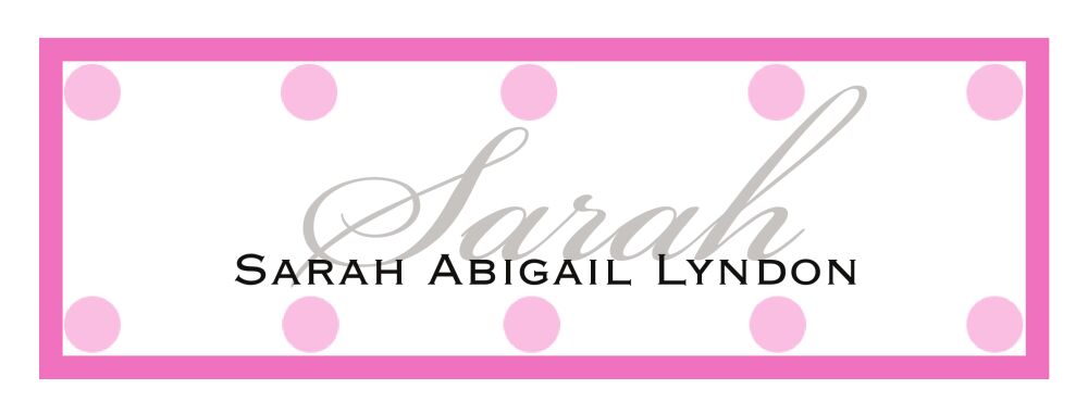 Pink Dots Water-resistant Label