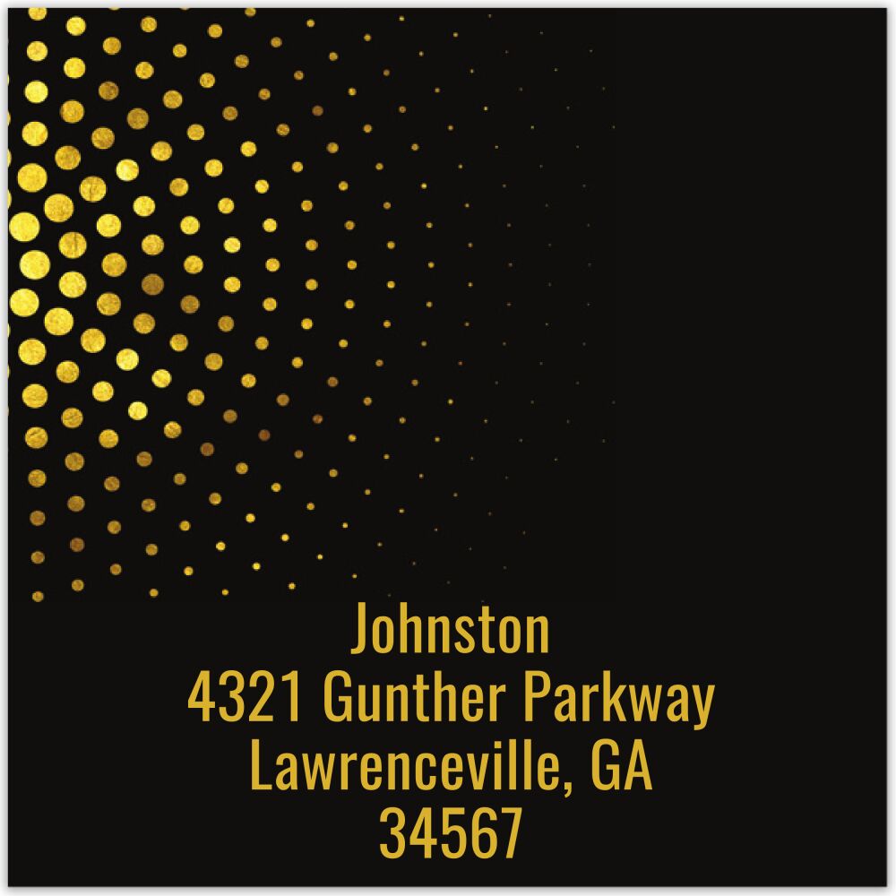 Eliptical Return Address Sticker