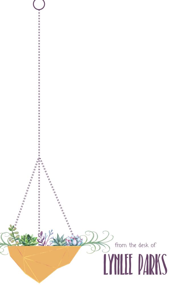 Hanging Basket Notepad