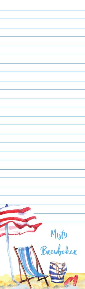 Day at the Beach Notepad