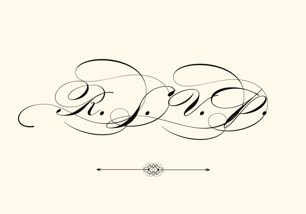 Calligraphy Reply Postcard