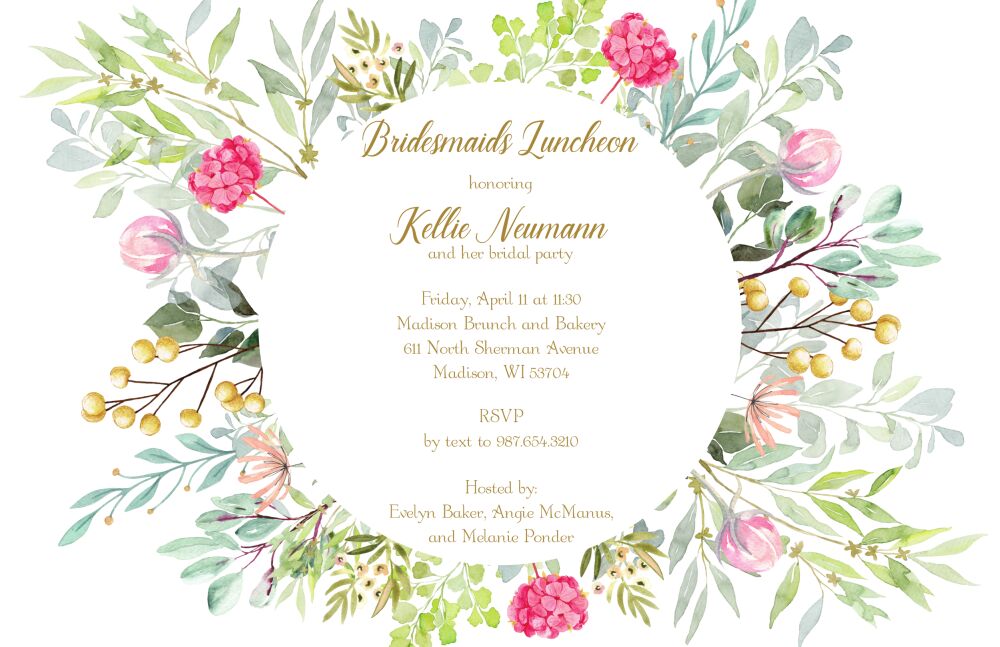 Spring Bouquet Invitation