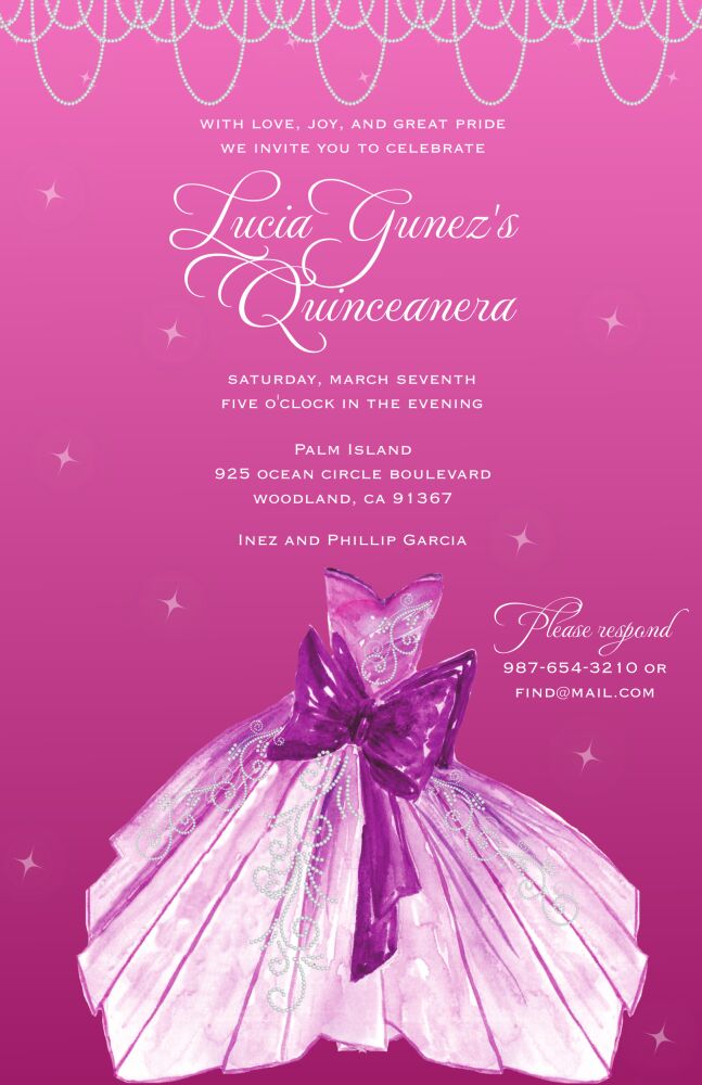 Party Dress Invitation