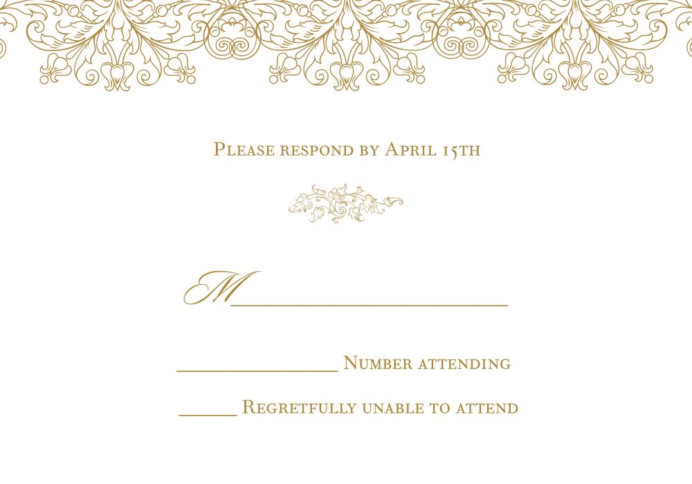 Lace Reply Card