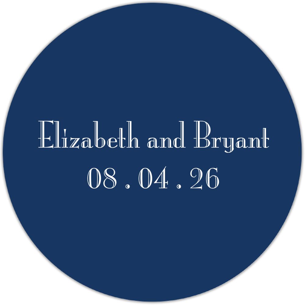 Navy Svelte Gift Sticker