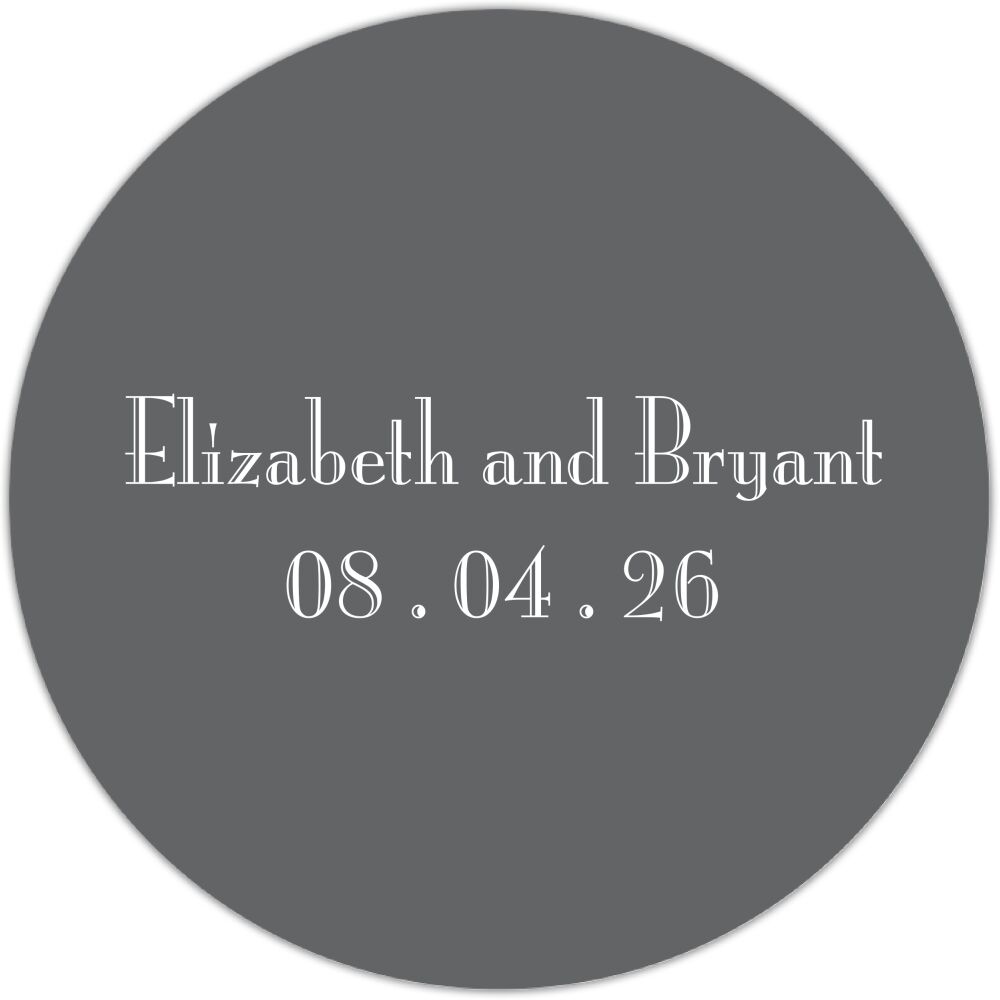 Grey Svelte Gift Sticker