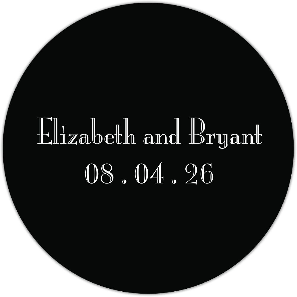 Black Svelte Gift Sticker