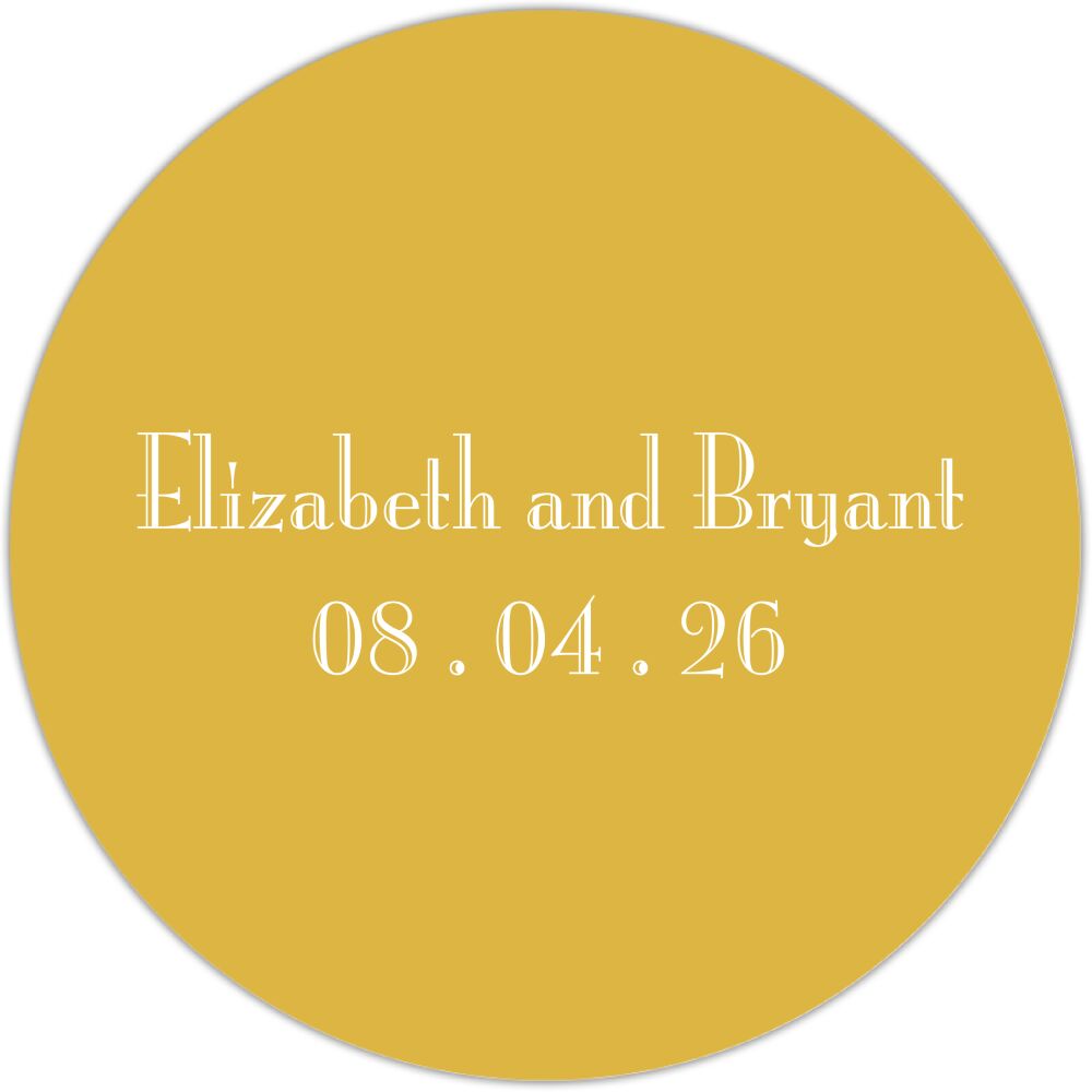 Gold Svelte Gift Sticker