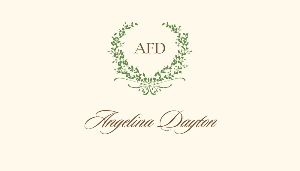 Green Wreath Enclosure Card