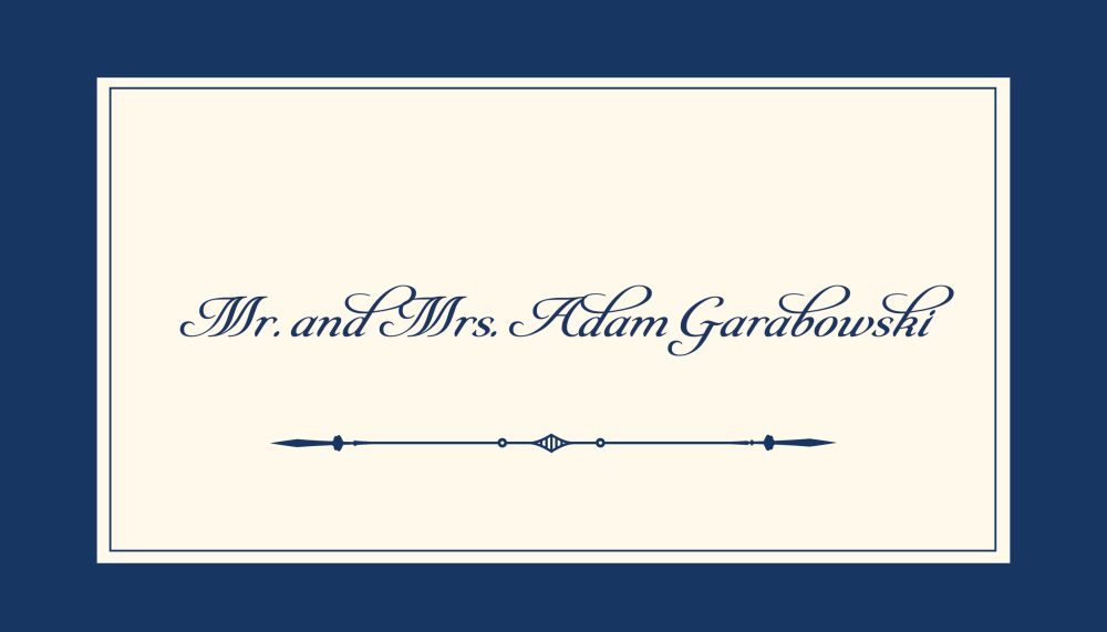 Simply Sophisticated Navy Enclosure Card