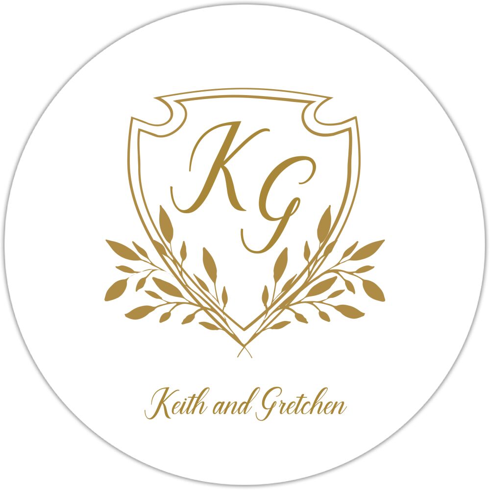 Crest Motif 16 Gift Sticker