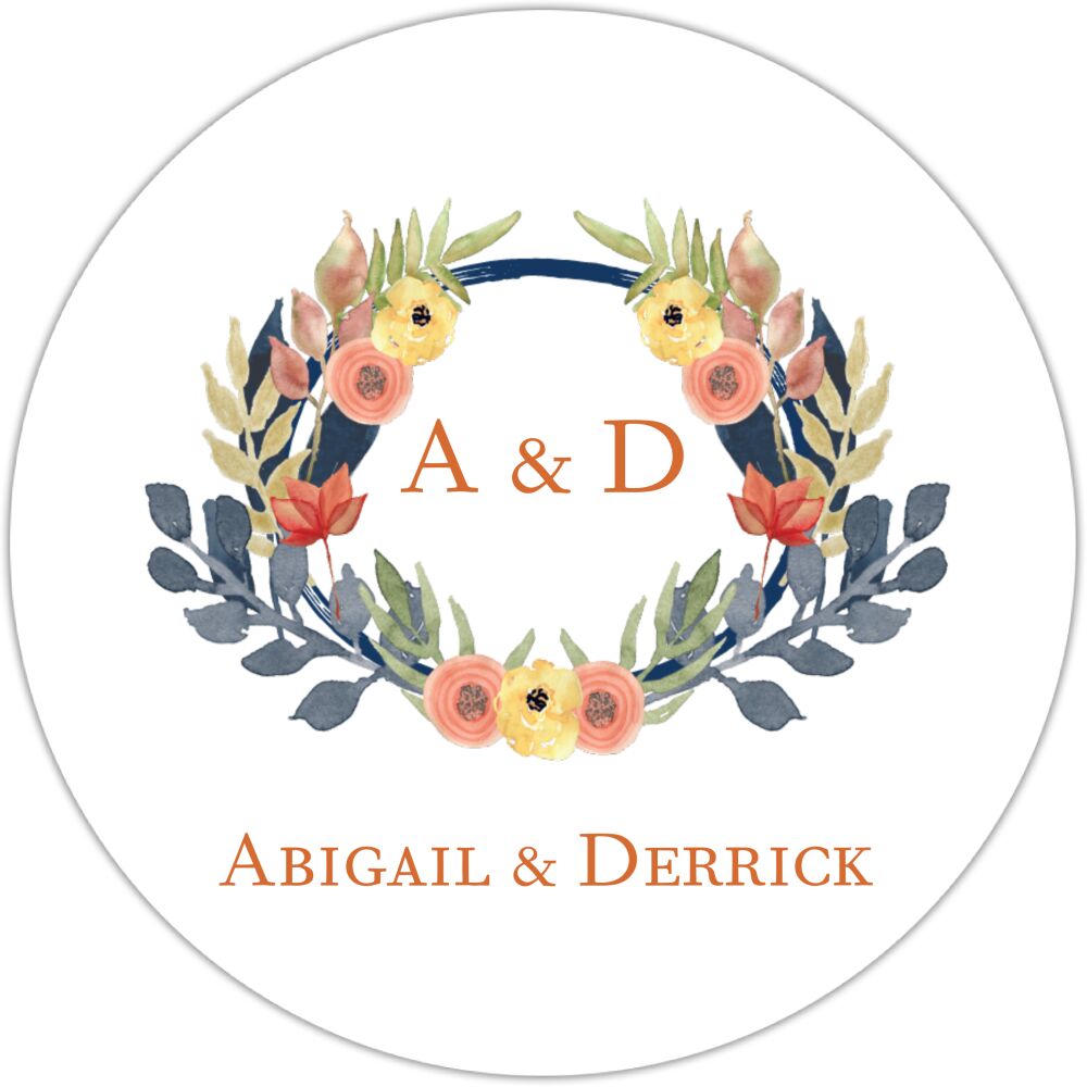 Crest Motif 18 Gift Sticker