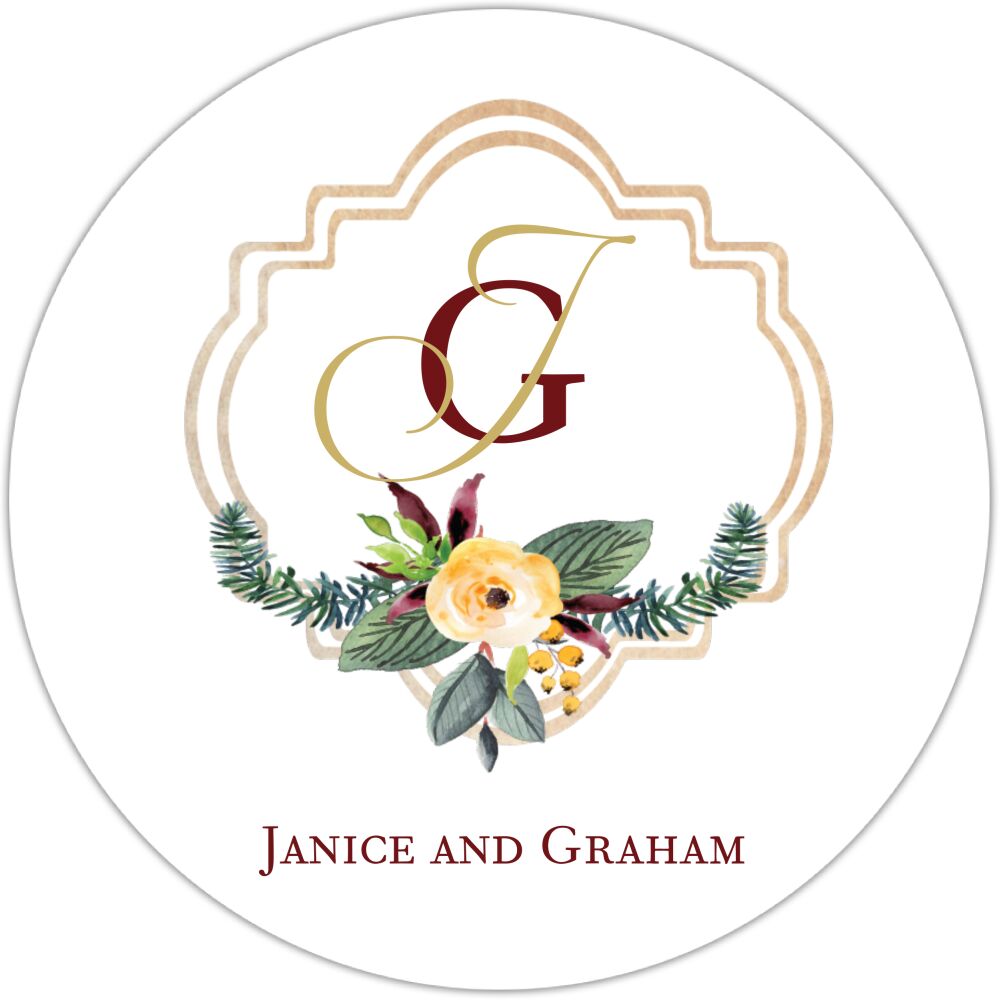 Crest Motif 21 Gift Sticker