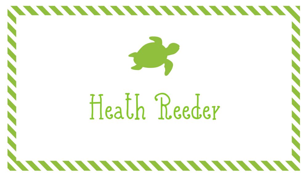 Grass Green Turtle Enclosure Card
