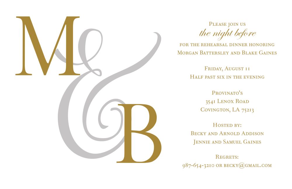 Our Initials Invitation