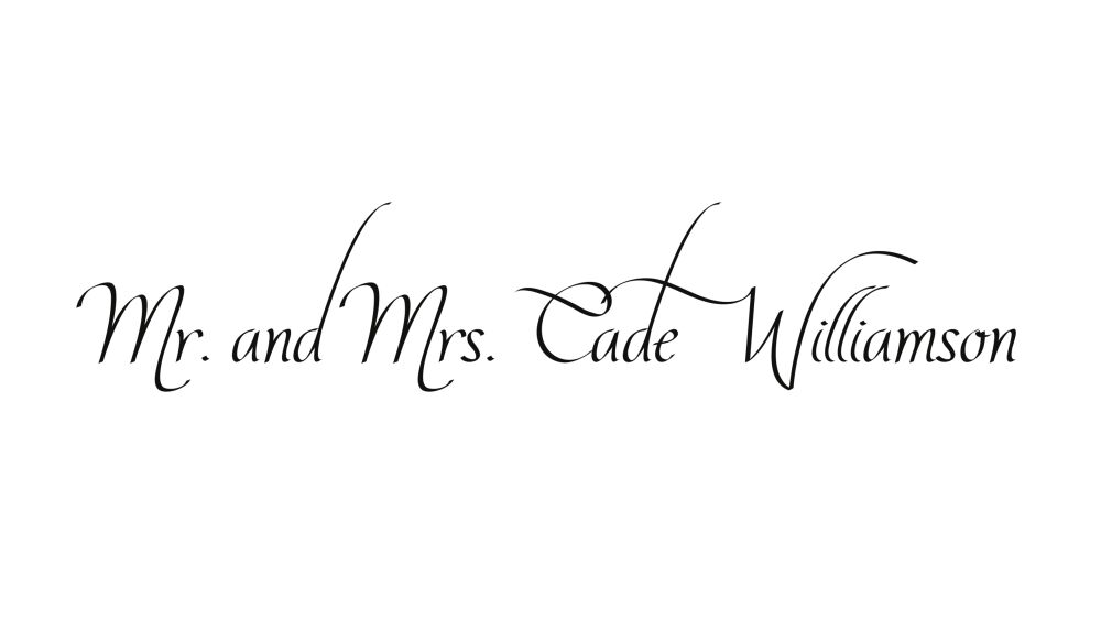 Calligraphy Enclosure Card