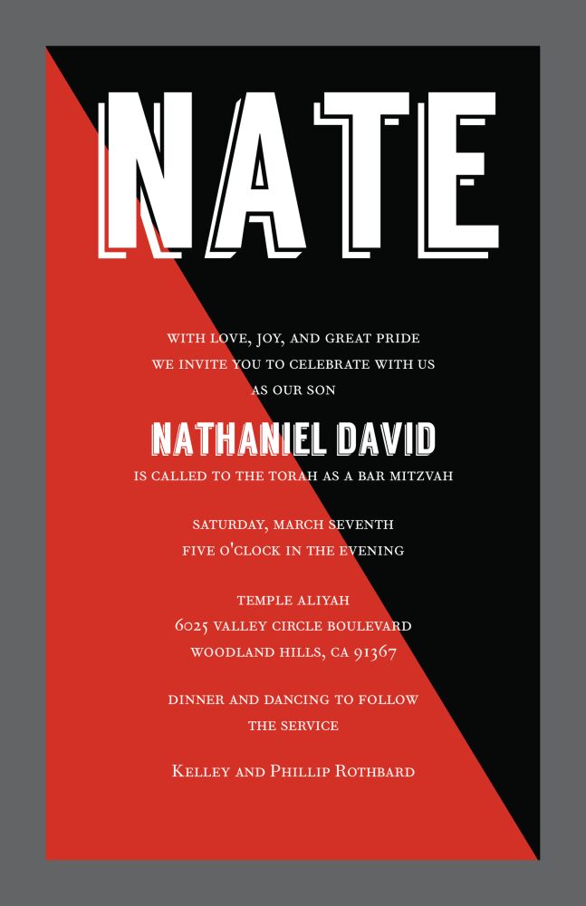 Color Slice Invitation