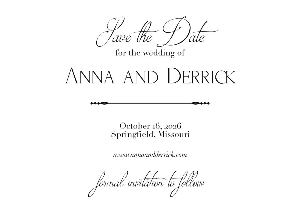 Cutlass Save the Date Postcard