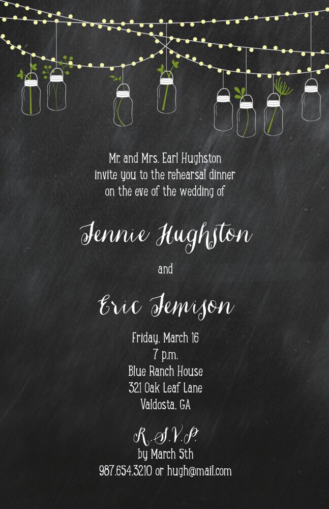 Mason Jars Invitation