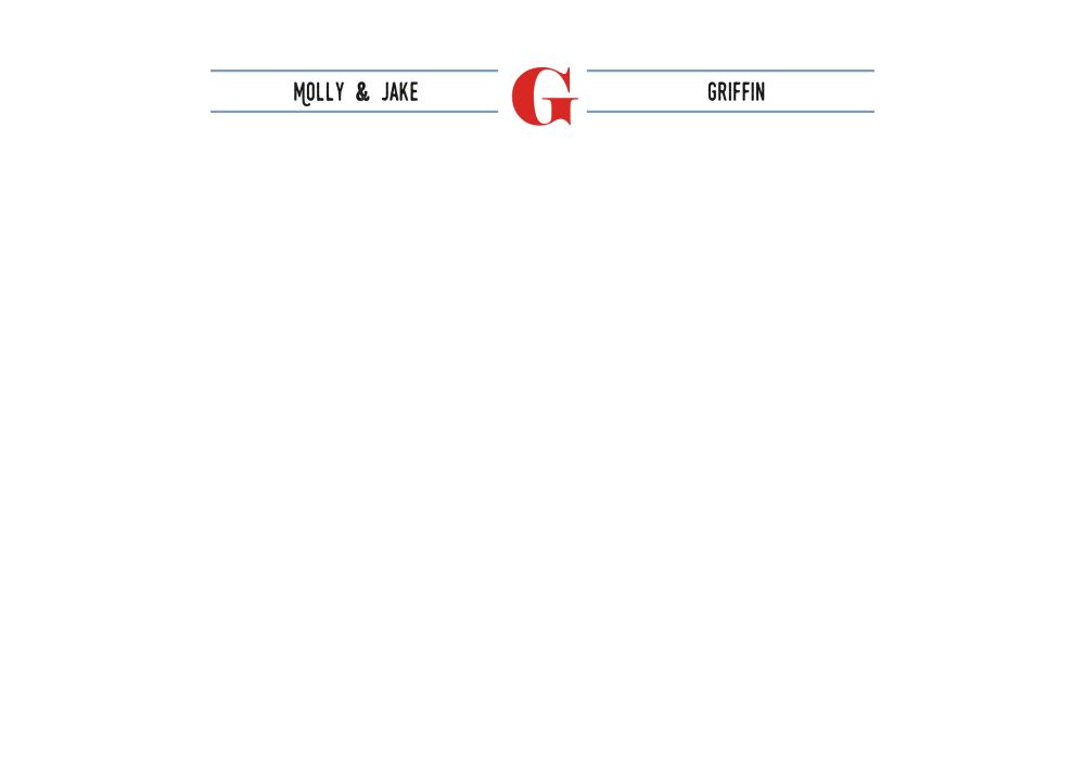 Headlines Blue Grey Flat Note