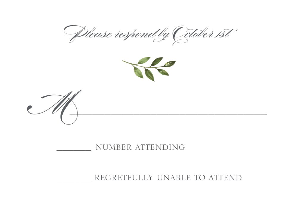 Twig Reply Card
